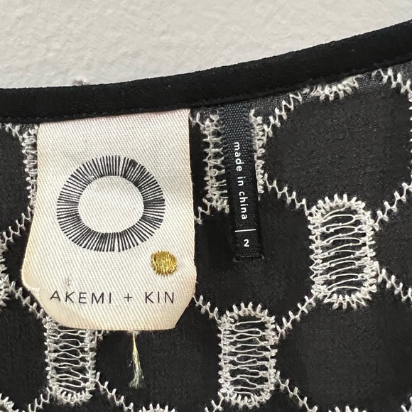 Anthropologie Akemi + Kim Brooke embroidered eyelet loose fit dress size 2 - Picture 10 of 12